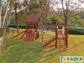 Playground Infantil em Madeira - Ref. 394 - Casa do Tarzan em L